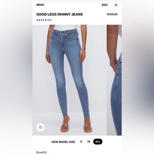 Good American good legs skinny jeans